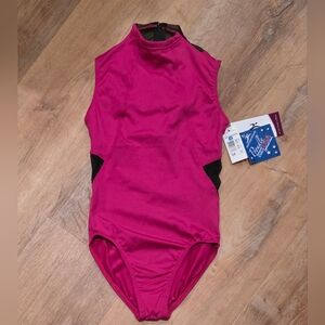 Motionwear Pink Zip Up Leotard - S (016)